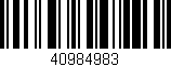 Código de barras (EAN, GTIN, SKU, ISBN): '40984983'