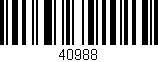 Código de barras (EAN, GTIN, SKU, ISBN): '40988'