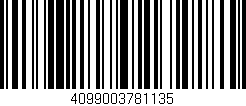 Código de barras (EAN, GTIN, SKU, ISBN): '4099003781135'