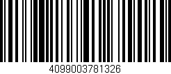 Código de barras (EAN, GTIN, SKU, ISBN): '4099003781326'