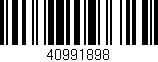 Código de barras (EAN, GTIN, SKU, ISBN): '40991898'