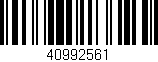 Código de barras (EAN, GTIN, SKU, ISBN): '40992561'