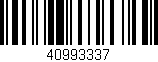 Código de barras (EAN, GTIN, SKU, ISBN): '40993337'
