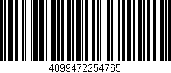Código de barras (EAN, GTIN, SKU, ISBN): '4099472254765'
