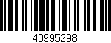 Código de barras (EAN, GTIN, SKU, ISBN): '40995298'