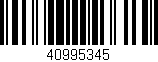 Código de barras (EAN, GTIN, SKU, ISBN): '40995345'