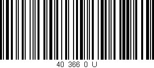 Código de barras (EAN, GTIN, SKU, ISBN): '40_366_0_U'