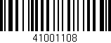 Código de barras (EAN, GTIN, SKU, ISBN): '41001108'