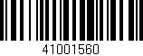 Código de barras (EAN, GTIN, SKU, ISBN): '41001560'