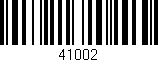 Código de barras (EAN, GTIN, SKU, ISBN): '41002'