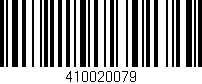 Código de barras (EAN, GTIN, SKU, ISBN): '410020079'