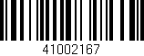 Código de barras (EAN, GTIN, SKU, ISBN): '41002167'