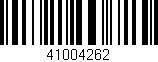 Código de barras (EAN, GTIN, SKU, ISBN): '41004262'