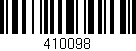 Código de barras (EAN, GTIN, SKU, ISBN): '410098'