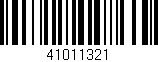 Código de barras (EAN, GTIN, SKU, ISBN): '41011321'