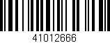Código de barras (EAN, GTIN, SKU, ISBN): '41012666'