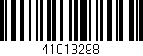 Código de barras (EAN, GTIN, SKU, ISBN): '41013298'