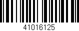 Código de barras (EAN, GTIN, SKU, ISBN): '41016125'