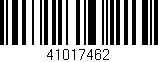 Código de barras (EAN, GTIN, SKU, ISBN): '41017462'