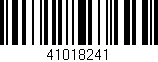 Código de barras (EAN, GTIN, SKU, ISBN): '41018241'