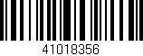 Código de barras (EAN, GTIN, SKU, ISBN): '41018356'