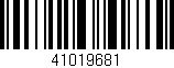 Código de barras (EAN, GTIN, SKU, ISBN): '41019681'