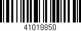 Código de barras (EAN, GTIN, SKU, ISBN): '41019850'
