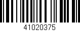 Código de barras (EAN, GTIN, SKU, ISBN): '41020375'