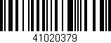 Código de barras (EAN, GTIN, SKU, ISBN): '41020379'