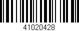Código de barras (EAN, GTIN, SKU, ISBN): '41020428'