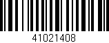 Código de barras (EAN, GTIN, SKU, ISBN): '41021408'