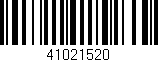 Código de barras (EAN, GTIN, SKU, ISBN): '41021520'