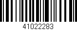 Código de barras (EAN, GTIN, SKU, ISBN): '41022283'