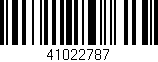 Código de barras (EAN, GTIN, SKU, ISBN): '41022787'