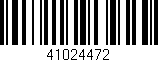 Código de barras (EAN, GTIN, SKU, ISBN): '41024472'
