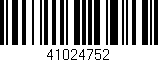 Código de barras (EAN, GTIN, SKU, ISBN): '41024752'