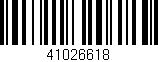 Código de barras (EAN, GTIN, SKU, ISBN): '41026618'