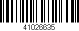 Código de barras (EAN, GTIN, SKU, ISBN): '41026635'