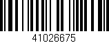 Código de barras (EAN, GTIN, SKU, ISBN): '41026675'