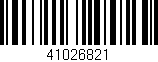 Código de barras (EAN, GTIN, SKU, ISBN): '41026821'