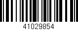Código de barras (EAN, GTIN, SKU, ISBN): '41029854'