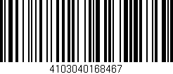 Código de barras (EAN, GTIN, SKU, ISBN): '4103040168467'