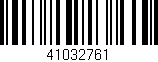 Código de barras (EAN, GTIN, SKU, ISBN): '41032761'