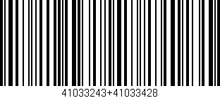 Código de barras (EAN, GTIN, SKU, ISBN): '41033243+41033428'