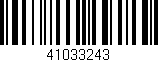 Código de barras (EAN, GTIN, SKU, ISBN): '41033243'
