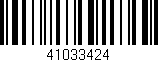 Código de barras (EAN, GTIN, SKU, ISBN): '41033424'