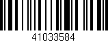 Código de barras (EAN, GTIN, SKU, ISBN): '41033584'