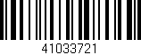 Código de barras (EAN, GTIN, SKU, ISBN): '41033721'