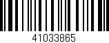 Código de barras (EAN, GTIN, SKU, ISBN): '41033865'