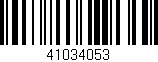 Código de barras (EAN, GTIN, SKU, ISBN): '41034053'